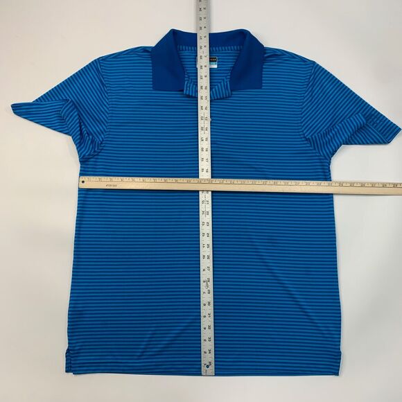PGA Tour Polo Shirt Mens XL Extra Large Pacific Airflux Striped Performance Golf - Picture 6 of 11